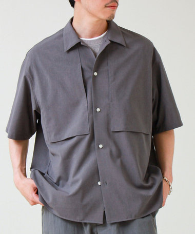 【COOLMAX/セットアップ着用可能】ポリトロS/Sシャツ