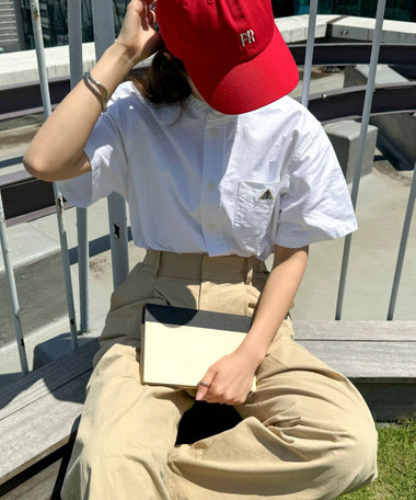 【GEVACO/ゲバコ】オックスバンドカラーSSシャツ