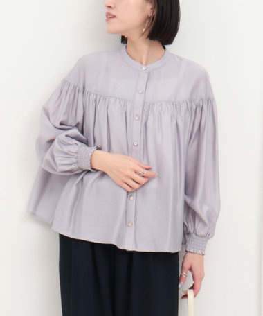シルキーローンブラウス