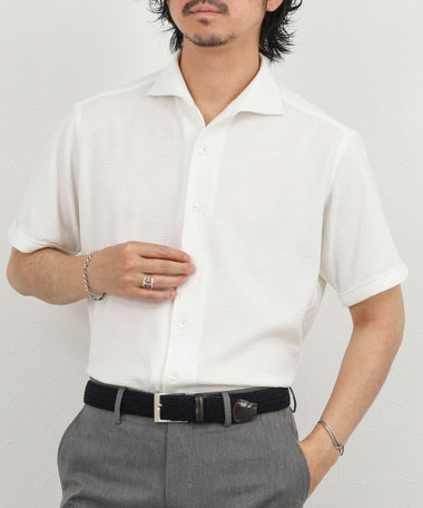 《ビジカジ対応》リンクス イタリアンカラーSS 半袖シャツ26SS