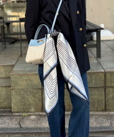 シルクプリントスカーフ88