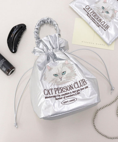 【JOli JOli/ジョリジョリ】刺しゅう巾着バッグ