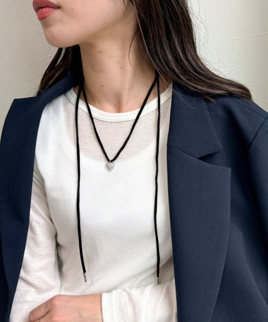 ビジューハートコードチョーカー