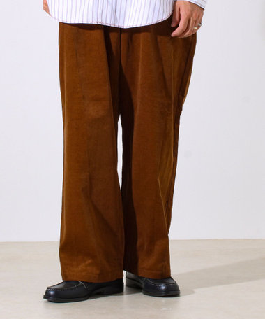 【セットアップ対応】【GEVACO】コーデュロイ イージーワイドパンツ