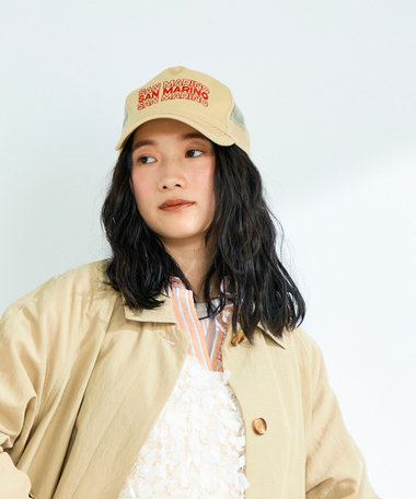 【CASSELINI/キャセリーニ】刺しゅうメッシュキャップ