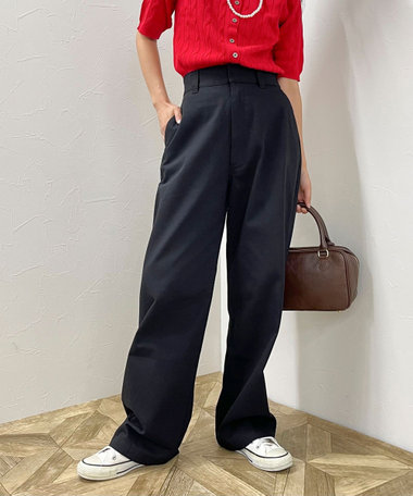【GEVACO/ゲバコ】イージーウエストストレートパンツ