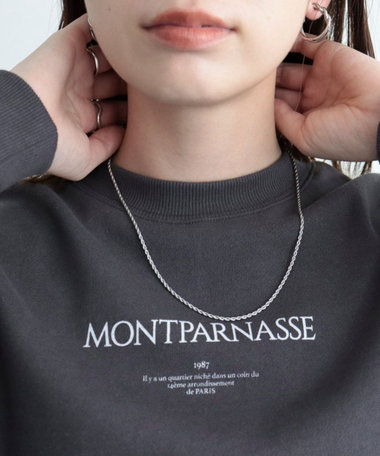 ステンレススクリューチェーンネックレス ロング