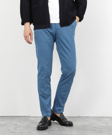 《ビジカジ対応》綿麻COOLMAX スリムフィットパンツ 26SS