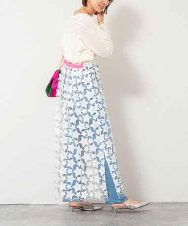 45th limited editionウォッシャブルスターフリンジキャミワンピース