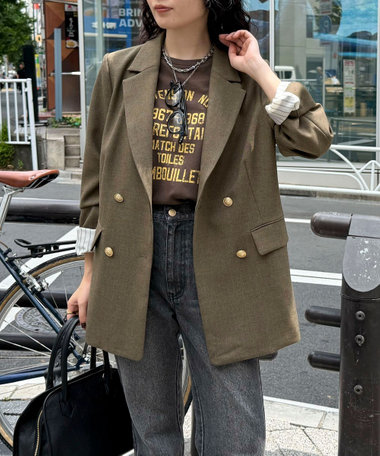 deres Ellie エブリデイジャケット　ネイビージャケット deres Ellie エブリデイジャケット ネイビージャケット