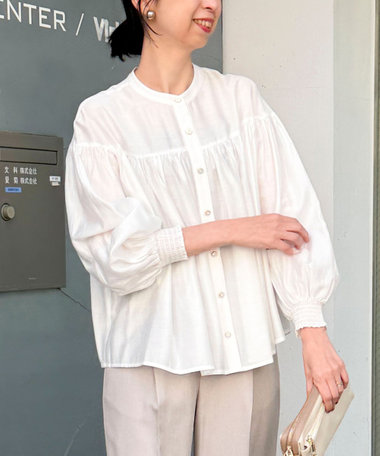 シルキーローンブラウス