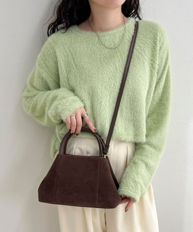 フェイクスエードミニトートバッグ