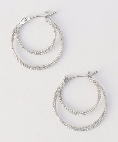 2連フープピアス