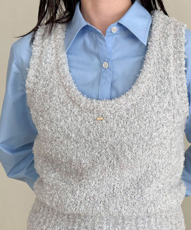 ［WEB限定 SPECIAL SALE！］テープMIXニットベスト