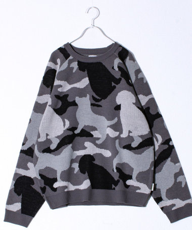 【FREDYMAC/フレディマック】アニマルカモジャガードニット