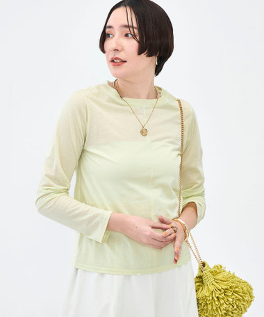 ウォッシャブル綿ナイロンシアーロンＴ