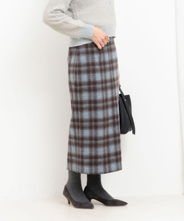 起毛ソフトチェックスカート