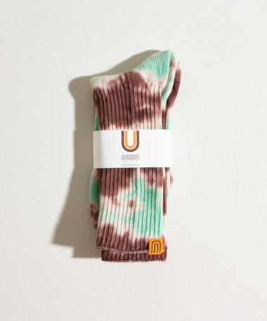 ［WEB限定 SPECIAL PRICE！］【UNIVERSAL OVERALL/ユニバーサルオーバーオール】タイダイ柄リブソックス