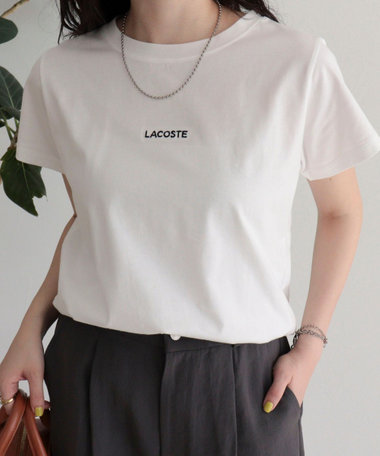 【LACOSTE／ラコステ】ロゴ入り半袖Tシャツ