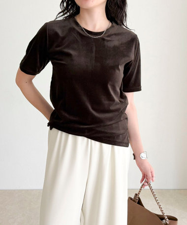 ベロア半袖Tシャツ