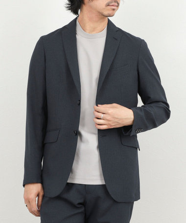 《ビジカジ/セットアップ対応》TRABEST サッカーテーラードジャケット 26SS