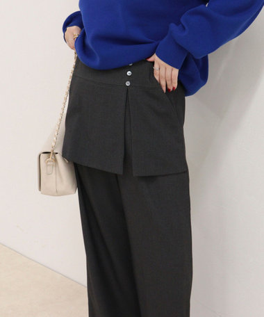 スカートレイヤードパンツ