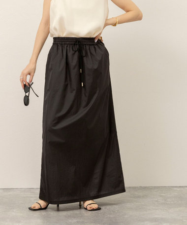 《セットアップ対応》【MAQWEL/マクウェル】ウォッシャブルシアースカート