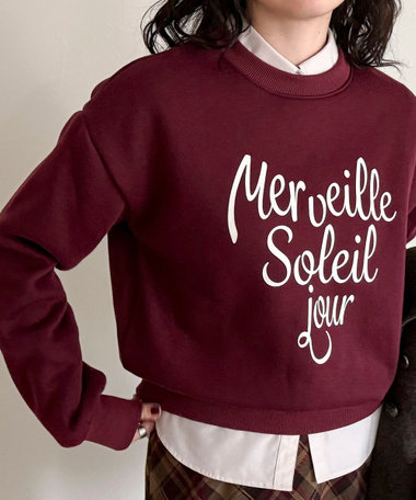 ハートグラフィックロゴスウェットプルオーバー