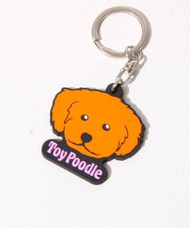 【DOG&CAT】ラバーキーホルダー