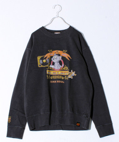 ［WEB限定 SPECIAL PRICE！］【JUNKSOUL/ジャンクソウル】TOM&JERRY RECORD スウェット