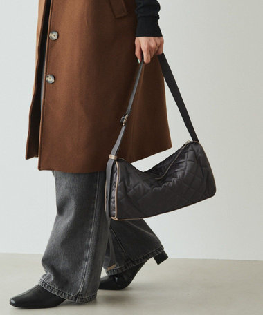 キルティングドラムミニショルダーバッグ