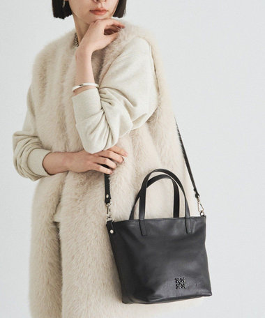 レザー2WAYミニトートバッグ(CE-1664)