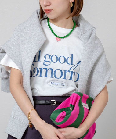 【MAQWEL/マクウェル】ウォッシャブルAgfT T-SHIRT