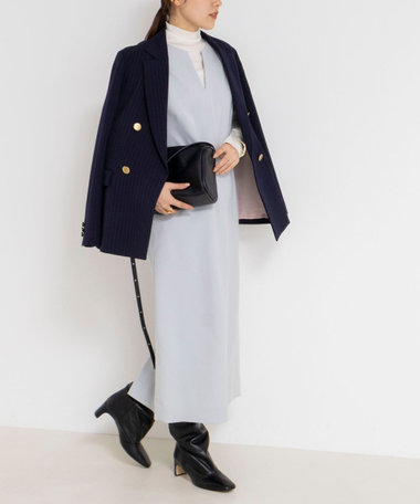 ウォッシャブルフラノ風ジャンパーワンピース