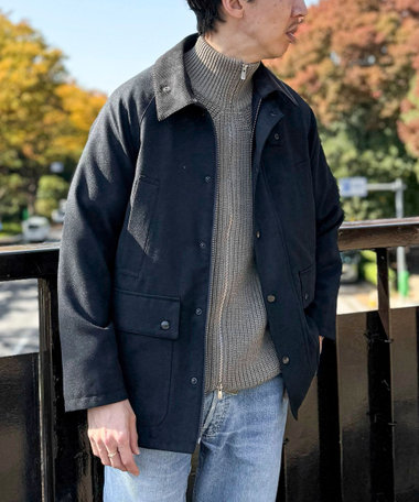 《ビジカジ対応》【TECHTWEED】【SORONA】中綿ユーティリティジャケット 25AW