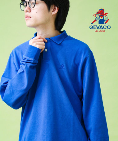 【GEVACO/ゲバコ】ロングスリーブ ポロシャツ