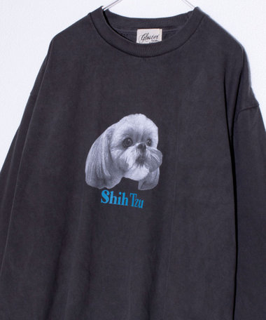 【人気シリーズ】【DOG&CAT】犬猫ピグメント クルーネックロンT