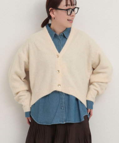 FOXタッチVネックカーディガン