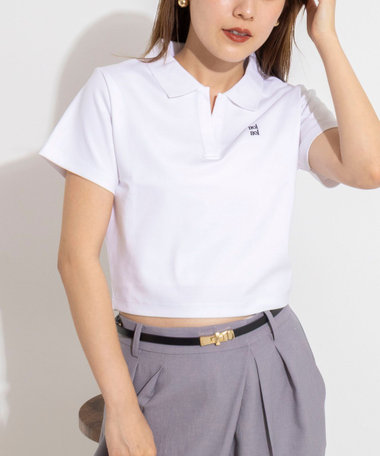 【nolnol/ノルノル】ウォッシャブルスキッパーショートポロTee