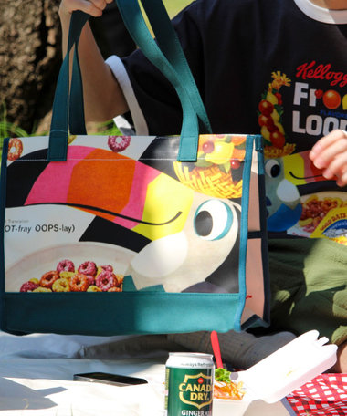 FTL VINTAGE Kelloggs Package print canvas bag