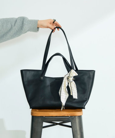 横長2ハンドルトートバッグ ポーチ付