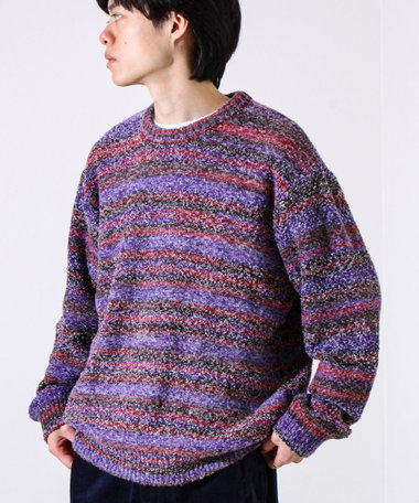 【ふんわり立体感】グラデーションブークレプルオーバー