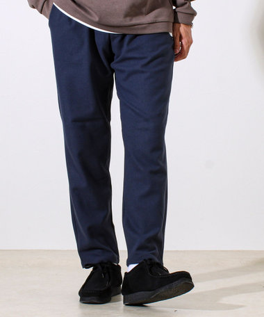 【セットアップ対応】両面起毛ストレッチイージーパンツ