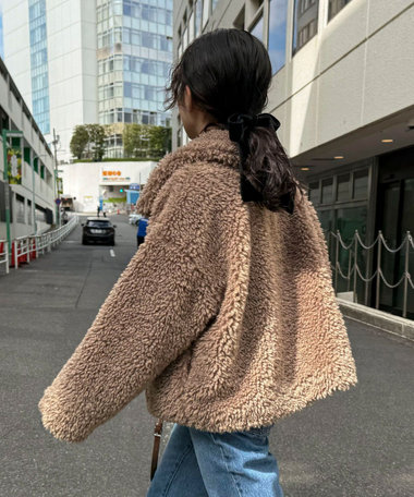 フェイクファーコート