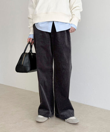 コーデュロイストレートパンツ
