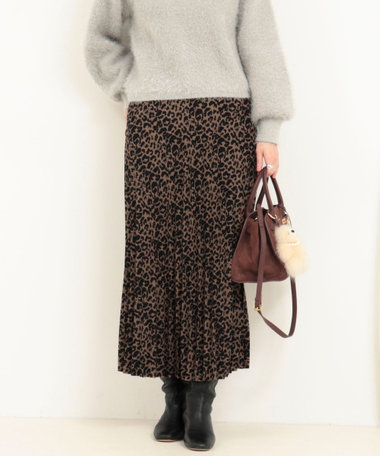 起毛プリーツスカート