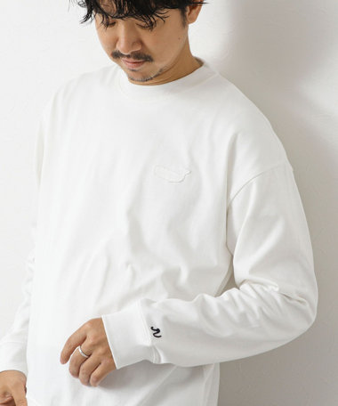 美品 　NOLLEY'S　ベージュ　23AW　K.KプリントロングTシャツ　38 美品 NOLLEY'S ベージュ 23AW K.KプリントロングTシャツ 38 T