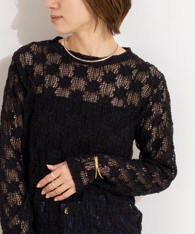 ウォッシャブルレースロンT