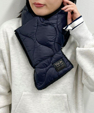 【WEB限定】【TAION/タイオン】ミリタリーリバーシブルダウンスカーフ