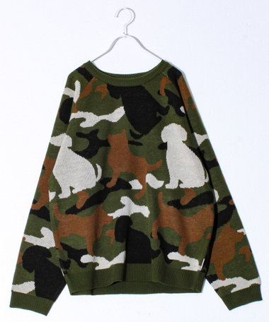 【FREDYMAC/フレディマック】アニマルカモジャガードニット